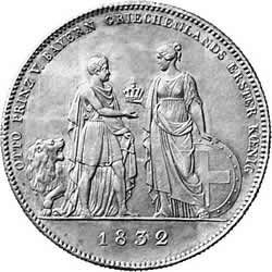 [Medaille 1832: Otto Prinz v. Bayern Griechenlands erster König]