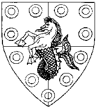 [Wappen mit dem letzten Seeigel, pardon Seepferdchen]